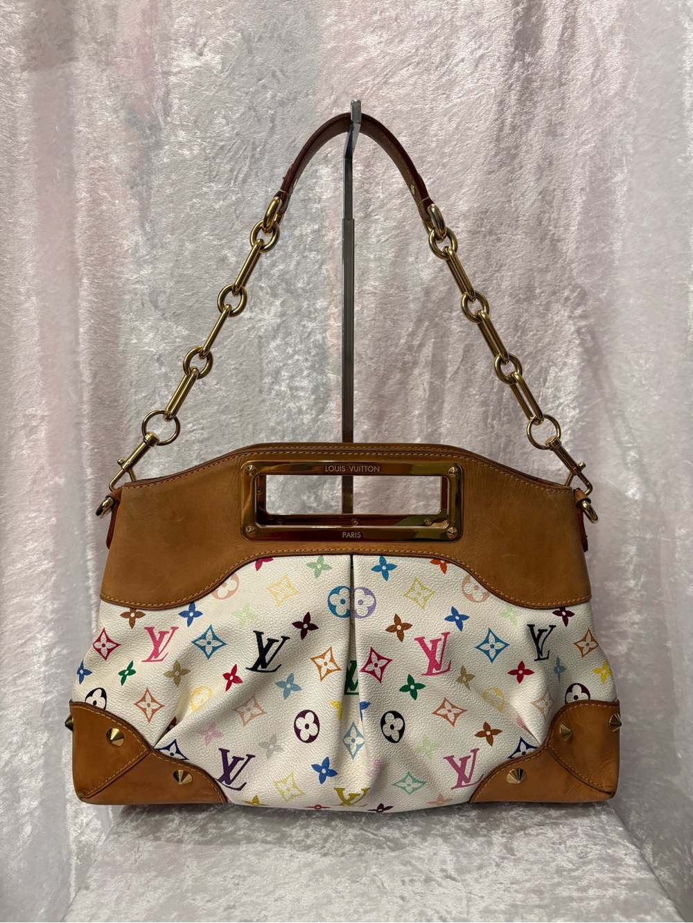 Louis Vuitton x Murakami Monogram Multicolore Judy MM White COA